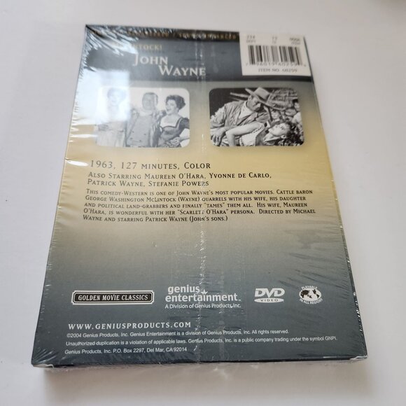 John Wayne McLintock! DVD Golden Movie Classics Remastered Sound Enhanced 1963 - Picture 4 of 6